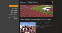 Desktop Screenshot of maximumvelocityathletics.com